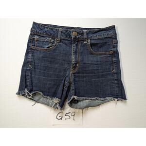 American Eagle Jeans Shorts Size 6 Cut-Off Stretch -0223G59